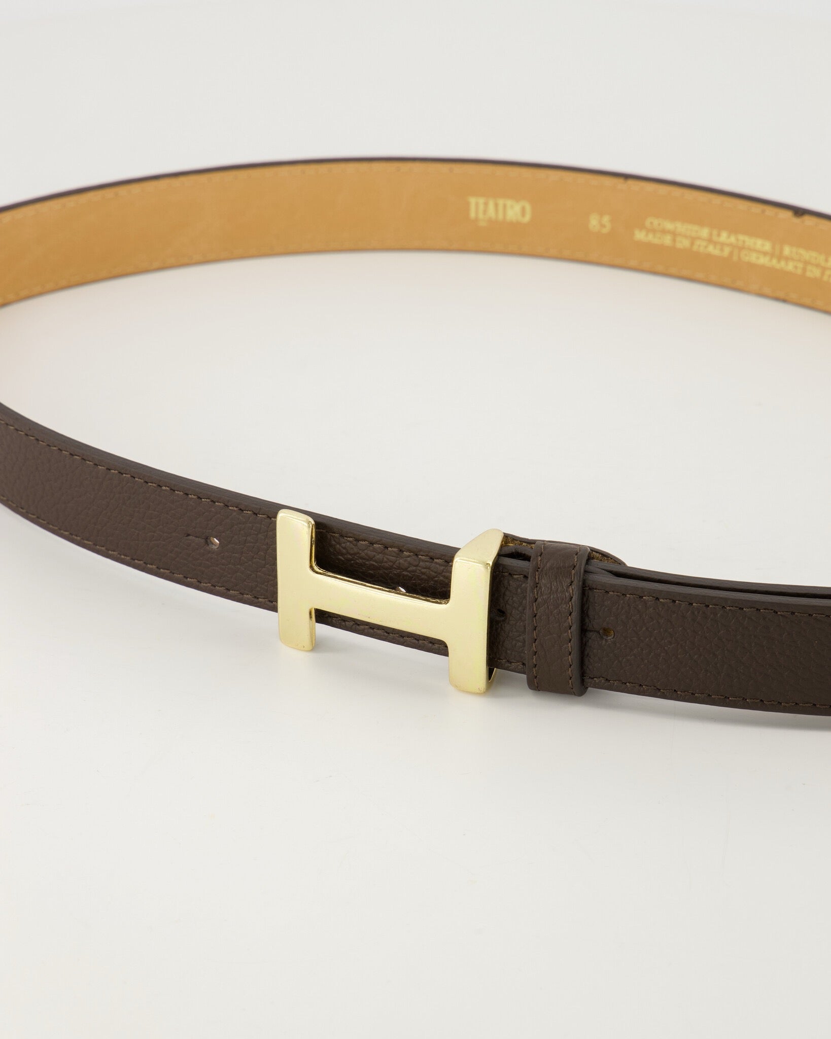 Hera Big riem Donker Bruin